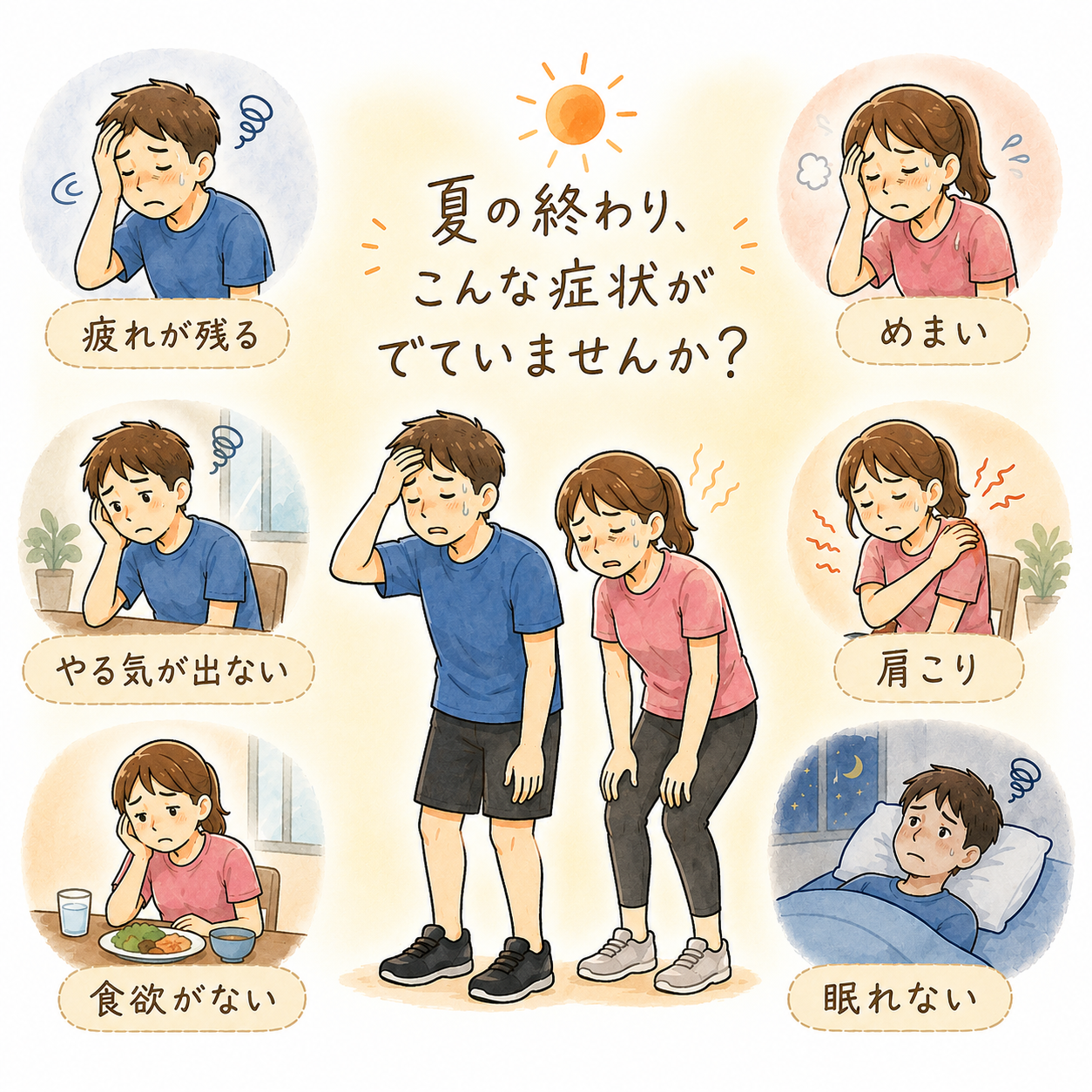 兵庫県伊丹市で夏の疲れを感じたら当院こころ堂まで。