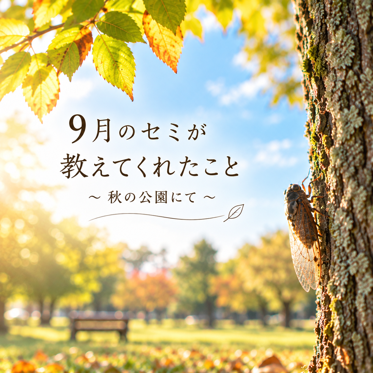 9月のセミが教えてくれたこと